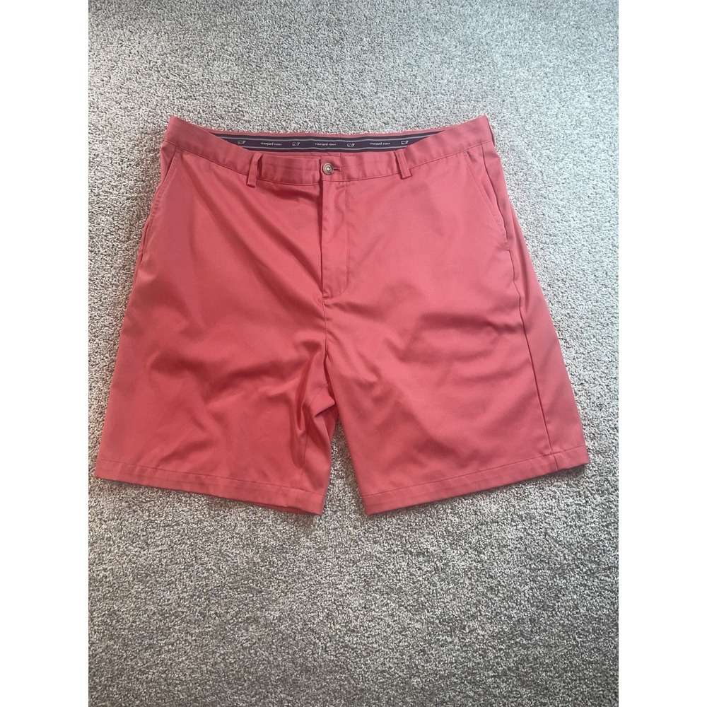 Vineyard Vines Performance Mens Coral Pink Shorts Sz 40 Golf Vacation